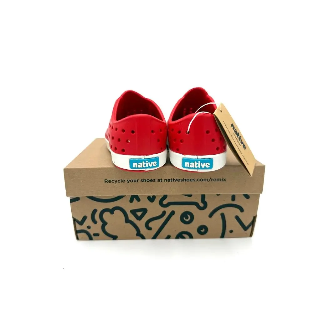 New! Native Jefferson Child Shoes - Torch Red - c8 (toddler 8)
